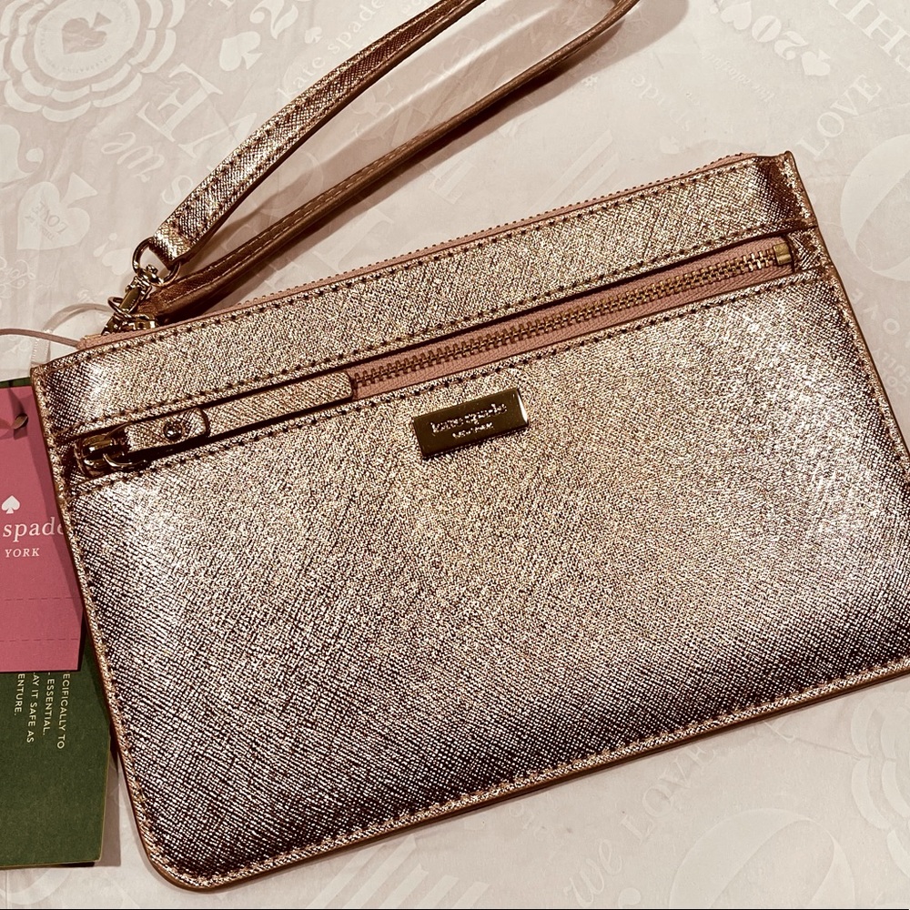 metallic leather wristlet by
KATE SPADE NEW YORK - Picture 11 of 17